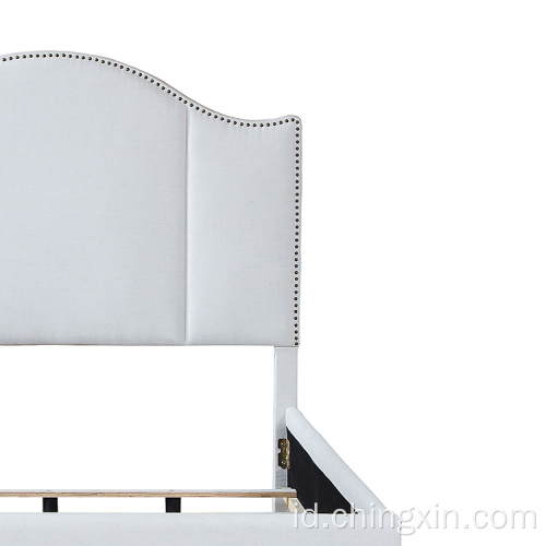 Nail Head KD Berlapis Raja Ukuran Bedroom Furniture